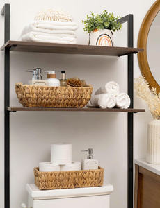 Cestas de Almacenamiento Grandes Tejidas a Mano StorageWorks con Asas de Madera, Cestas de Mimbre de Jacinto de Agua para Organización, Paquete de 2 - Product Image 2