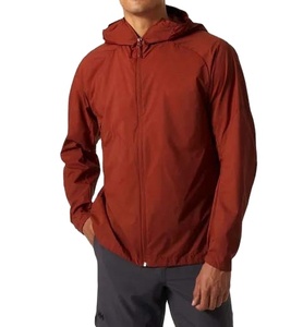 Chaqueta Cortavientos Impermeable para Hombre, Estilo Nuevo, Color Granate, Capucha Alta, Tallas Grandes, Diseño de Moda 2026 - Product Image 1