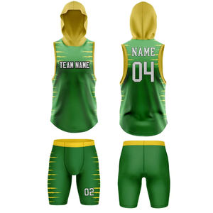 Uniformes de Fútbol Americano Personalizados de Alta Calidad para Hombre, 7v7, Compresión, Transpirables, Estampados, con Capucha, Sublimados, Conjuntos de Poliéster - Product Image 1