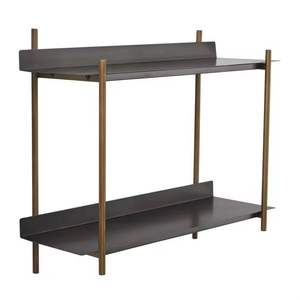 Modern Gold Wall Shelf Geometric Metal Frame Floating Shelves Decorative Display Rack Home Storage Organizer - Product Image 3