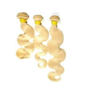Extensions de cheveux humains indiens Remy, ondulations profondes lâches, blond doux, style Water Wave, ondulations naturelles, 100g - Product Image 3