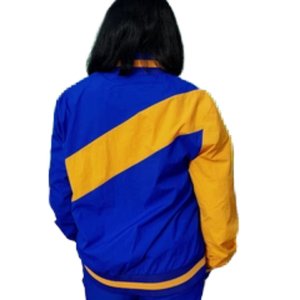 Chaqueta Cortavientos Sigma Gamma Rho con Cierre Completo, Ligera, de Nailon, Prenda de la Hermandad Griega para Mujer, Premium - Product Image 6