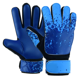 Customized Design Leather Goalkeeper Gloves For Adult 4mm Waterproof Breathable Non Slip <b>Hook</b> Loop Closure - Product Image 1