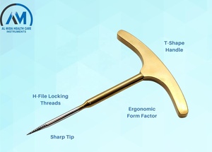 Ascenseur de vis d'extraction de racine pour la conception ergonomique de chirurgie dentaire, acier inoxydable - Product Image 3