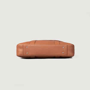 Porte-documents en cuir véritable avec logo personnalisé pour hommes et femmes, idéal pour le bureau, les voyages, portable, imperméable, durable, sac messager - Product Image 2