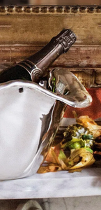 Premium <b>silver</b> wine cooler <b>bucket</b> stylish <b>silver</b> stainless steel wine <b>ice</b> <b>bucket</b> with beautiful egdes hot selling product - Product Image 2