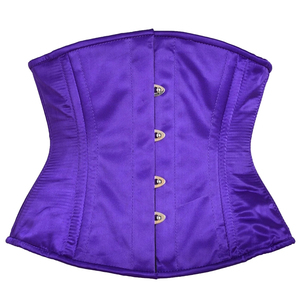Corset noir en spandex avec fermeture boutonnée, gaine amincissante moulante pour femme adulte, style sexy, tenue de club - Product Image 2