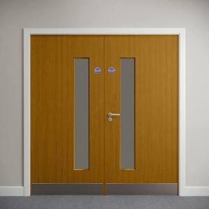 Puerta de madera resistente al fuego de la mejor calidad con núcleo sólido y a prueba de fuego para edificios industriales y públicos disponible para la venta - Product Image 4