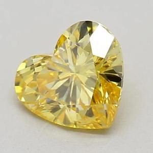 Diamante amarillo de corte corazón, cultivado en laboratorio, certificado por IGI, diamante amarillo de corte corazón suelto para anillo de compromiso personalizado de 1 a 5 quilates - Product Image 3