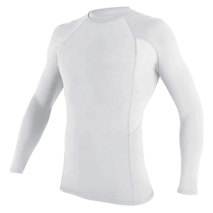 2026 Rashguard personnalisé à manches longues pour homme, pour le surf, le BJJ, le MMA, les arts martiaux, en Spandex/Polyester respirant, modèles vierges pour sublimation - Product Image 2