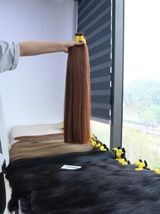 วิกต่อผมบริสุทธิ์เวียดนาม100กรัมย้อมสีผมสีน้ำตาลไม่พันกัน - Product Image 3