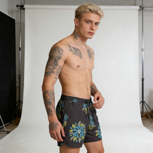 Shorts cargo confortables et extensibles pour hommes, avec poche zippée, séchage rapide, respirants, pour l'entraînement, boardshorts - Product Image 2