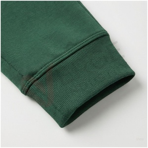 Ensemble de survêtement vert pour homme, manches longues, col montant, fermeture éclair sur le devant, couleur unie, respirant, coupe décontractée, vêtements d'automne - Product Image 6