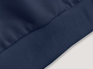Navy Blue Hooded Sweatshirt For Children Casual Autumn Wear Printed Design Front Knitted Fabric Regular Sleeve Machine Washable - Product Image 6