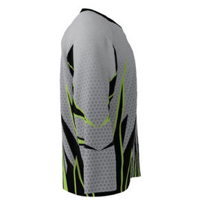 Maillot de hockey sur glace personnalisé tendance pour homme, style préppy, 100 % polyester, manches courtes, streetwear sportif 3D, vente chaude - Product Image 3