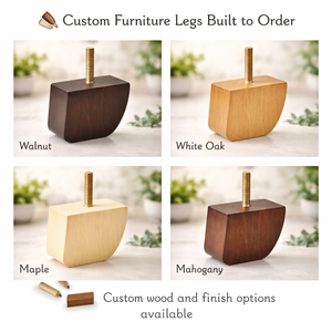 Premium Solid Wood Curved Furniture Feet Customizable Short Wooden <b>Sofa</b> <b>Legs</b> <b>Replacement</b> Parts <b>For</b> Modern Couch - Product Image 3
