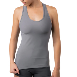 Camiseta de Yoga Ajustada para Mujer, Spandex/Algodón, Color Sólido, Secado Rápido, Transpirable, 220 GSM, Felpa, Bordado 3D Personalizable, Simple - Product Image 2