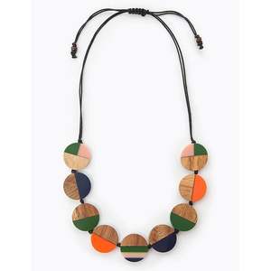 Collar Cruzado de Moda Ecológica de Lujo para Mujer, Artesanía en Bambú y Madera - Product Image 5