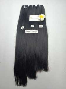 Extensiones de cabello virgen de calidad superior negro natural caliente cabello humano crudo de trama recta natural mejor precio de fábrica - Product Image 3