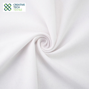 RCO-CK0157 Coton/Laine de mer recyclée PET/Spandex=38.8/58.2/3 Laine de mer PET recyclée durable issue de coquilles d'huîtres, mélangée pour chemises - Product Image 1