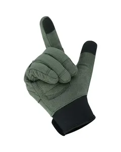 Gants de travail unisexes de qualité export, motif camouflage, protection des phalanges en fibre de carbone, coque en néoprène, sangle réglable à boucle auto-agrippante - Product Image 1