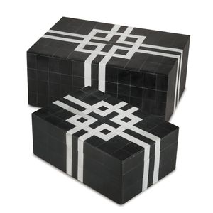 Caja de Madera con Incrustaciones de Resina de Alta Calidad con Patrones en Negro y Color, Organizador de Joyas para Mujeres y Niñas, Craftera Exports - Product Image 6