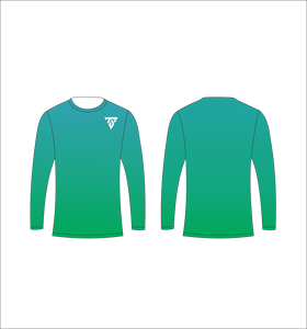 เสื้อยืดแขนยาวไล่เฉดสีส้มเหลืองสำหรับผู้ชาย เสื้อยืดคอกลมสีออมเบร เสื้อลำลองแนวสตรีทแวร์ เสื้อสำหรับออกกำลังกายและเล่นกีฬา - Product Image 2