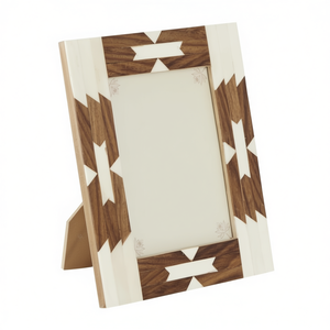 Cadre photo en bois naturel fait main pour la décoration murale de la maison, support photo pour salon, chambre, bureau, bois décoratif - Product Image 2