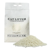 Litière pour chat en manioc naturel, agglomération rapide, faible poussière, contrôle des odeurs, OEM ODM, marque privée, vente en gros