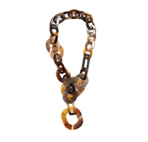 Auténtico collar en forma de trapecio de cuerno de búfalo Vintage hecho a mano estilo moderno conjunto de regalo Personal - Product Image 1