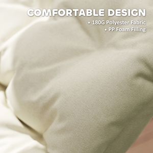 Set di 2 Sedie Papasan Oversize Beige per Esterni, Giardino o Veranda, Capacità 265 Libbre, Ideali per Ospedali - Product Image 6