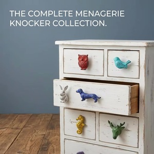 Poignées de meubles en fonte BA en forme d'animaux, multicolores, originales, pour portes d'armoires, tiroirs de cuisine, commodes et bureaux à domicile - Product Image 2