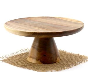 Support à gâteau en bois au design parfait, plateau à gâteau en bois massif, outils pour gâteaux, à prix très raisonnable - Product Image 3