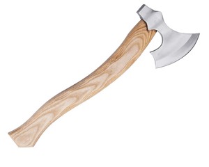 Hand-Forged High Carbon Steel Builder's Hatchet Custom OEM High-Carbon <b>Wood</b> Handle Bearded Head with Leather Sheath - Product Image 2