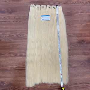 Cabello humano vietnamita natural liso de color, tejido a máquina, precio económico, listo para enviar, sin desprendimiento ni enredos. - Product Image 1