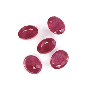 Rubis naturels de Bangkok, ovales calibrés 9x11mm, pierres précieuses facettées naturelles, prêtes à l'emploi pour la création de bijoux - Product Image 3
