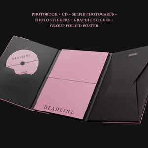 BLACKPINK 3er MINI ÁLBUM [DEADLINE] Versión BLACK Libro Electrónico K-Pop (CD) con Materiales de Papel y Plástico Idioma Coreano - Product Image 2