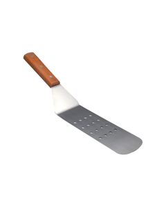 Perforated Griddle Spatula Stainless Steel <b>Large</b> Wooden Handle Turner <b>BBQ</b> Grill Spatula Cooking Tool Durable - Product Image 1