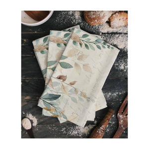 Serviette de cuisine de golf écologique et résistante à la décoloration, tissée gaufrée brodée de 500GSM, 100% coton biologique, approuvée par GOTS - Product Image 1