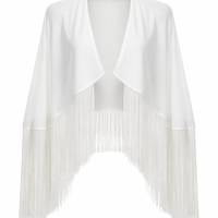 Cape à franges personnalisée en gros / Décoration à pompons en microfibre pour tenues de spectacle - Fabricant OEM direct usine