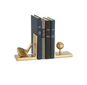 Vintage Metal Bookends Strong <b>Book</b> Holder Non Slip <b>Book</b> Stopper Office Desk Shelf Organizer Home Decor - Product Image 4