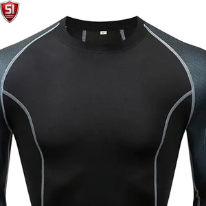 Unisex <b>Long</b> <b>Sleeve</b> Rash Guard <b>Compression</b> <b>Shirt</b> Printed Quick Dry Spandex/Polyester Sports Bodysuit Lightweight Activewear - Product Image 4