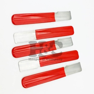 Eco-Friendly Stainless Steel Stripping Knives for Terriers <b>Dog</b> Grooming Combs Red Stripping Knife - Product Image 3