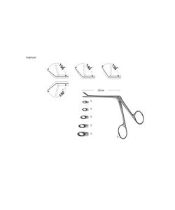 Rongeur à os manuel Weil Blakesley en acier inoxydable de 120 mm pour la chirurgie de la colonne vertébrale et la neurochirurgie - Product Image 1