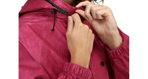 Women's Waterproof Rain Suit Set Full Sleeve Pink <b>Jacket</b> Black Pants All Seasons Outdoor Wear Premium quality - Product Image 5