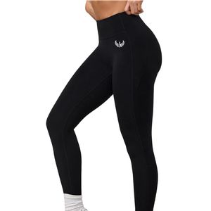 Black High Rise Legging Women Compression Fit Training <b>Tights</b> Stretch Gym Yoga Pants Performance Activewear Bottoms Wear - Product Image 1