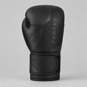 Gants de boxe Fawkes à doigts entiers, en PVC, avec fermeture à enfiler, respirants, pour adultes, noirs, best-seller, prix de gros, prix bas - Product Image 3