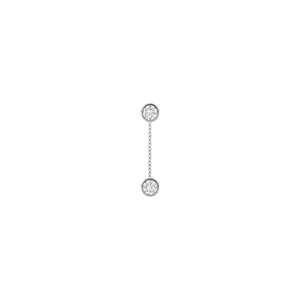 Drop Lariat Pendant Necklaces 14K 18K Solid Gold Minimalist Round Cut Lab Grown Diamond Bezel Set Luxury Solitaire Jewelry Gifts - Product Image 3