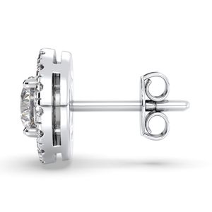 REYES Boucles d'oreilles à vis en argent sterling 925 de haute qualité, coupe ronde, 1,42 carat, moissanite, bijoux fins pour femmes - Product Image 3