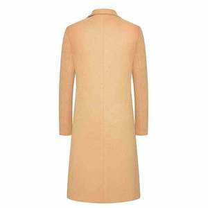 Elegant <b>Men's</b> <b>Wool</b> Blend Trench Coat Winter Jacket Warm Long <b>Overcoat</b> <b>for</b> Autumn Streetwear Casual & Formal Outerwear Wholesale - Product Image 6